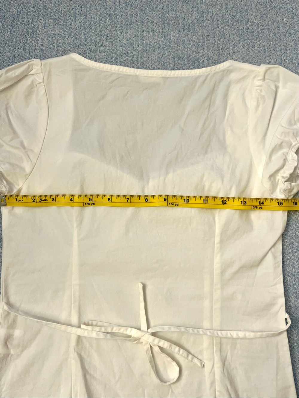 John Galt White Puff Sleeve Top - Picture 13 of 14
